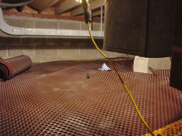 Crawl E Repair In Keene Burlington Colchester Structural Crawl E Drainage Matting Installed In A Home Berlin
