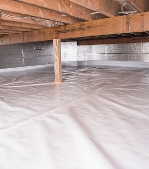 Installed crawl space insulation in Lebanon
