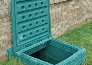 lockable crawl space access door installed in Keene