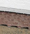 crawl space insulation installed in Bennington over our extra large drainage matting