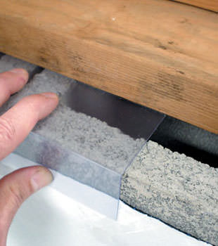 Block wall clear covering for wet crawl spaces in Brattleboro