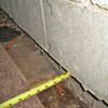 Foundation wall separating from the floor in Saint Johnsbury home