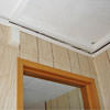 The ceiling and wall separating as the wall sinks with the slab floor in a Hanover home