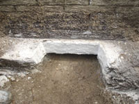 Preparing the foundation footing for a home foundation repair in Montpelier