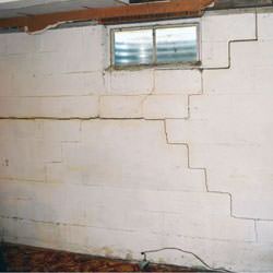 Bowing foundation walls in danger of failure in Williston