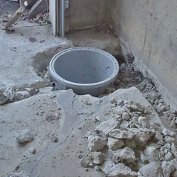 Placing a sump pit in a Claremont home