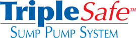 Sump pump system logo for our TripleSafe™, available in areas like Williston