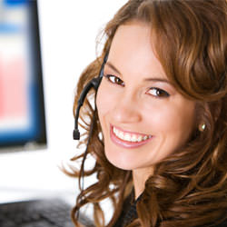 A basement waterproofing customer service specialist in Rutland scheduling an appointment.