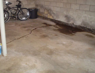 basement floor crack repair system in Vermont and New Hampshire