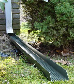 Gutter downspout extension installed in Essex Junction